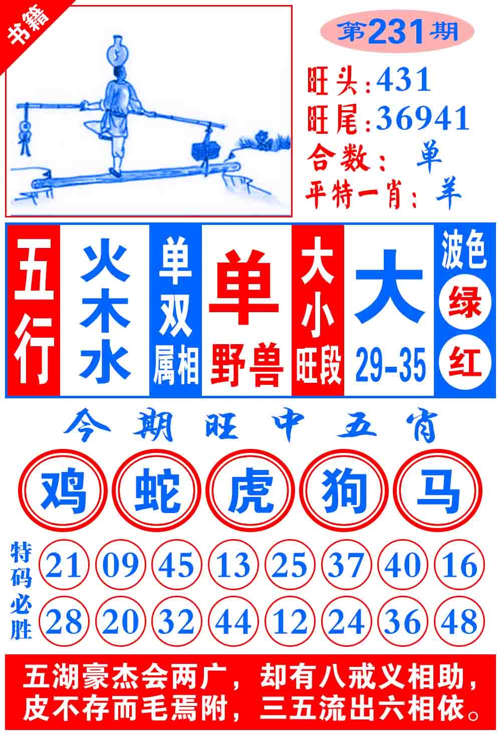 231期澳门全集心水[图]