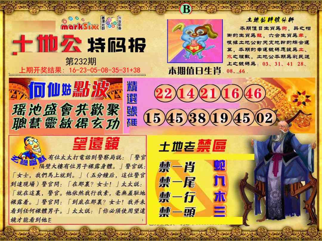 232期土地公特码报B[图]