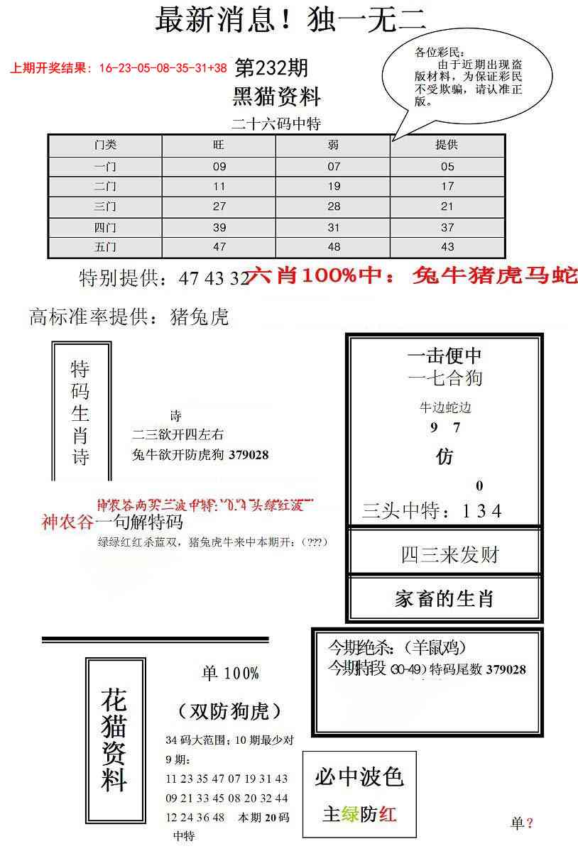 232期独一无二(正)[图]