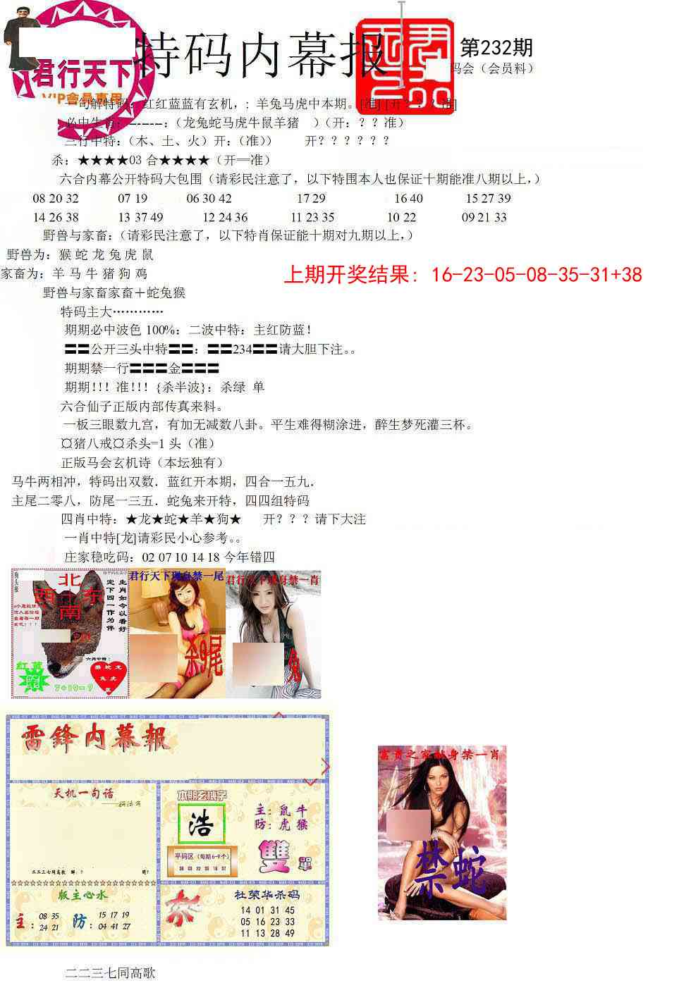 232期特码内幕报[图]