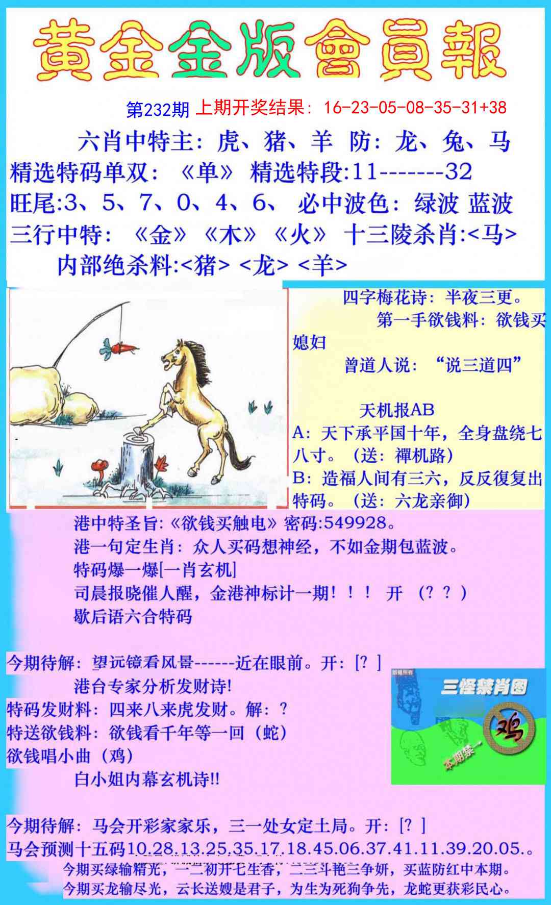 232期黄金金版会员报[图]