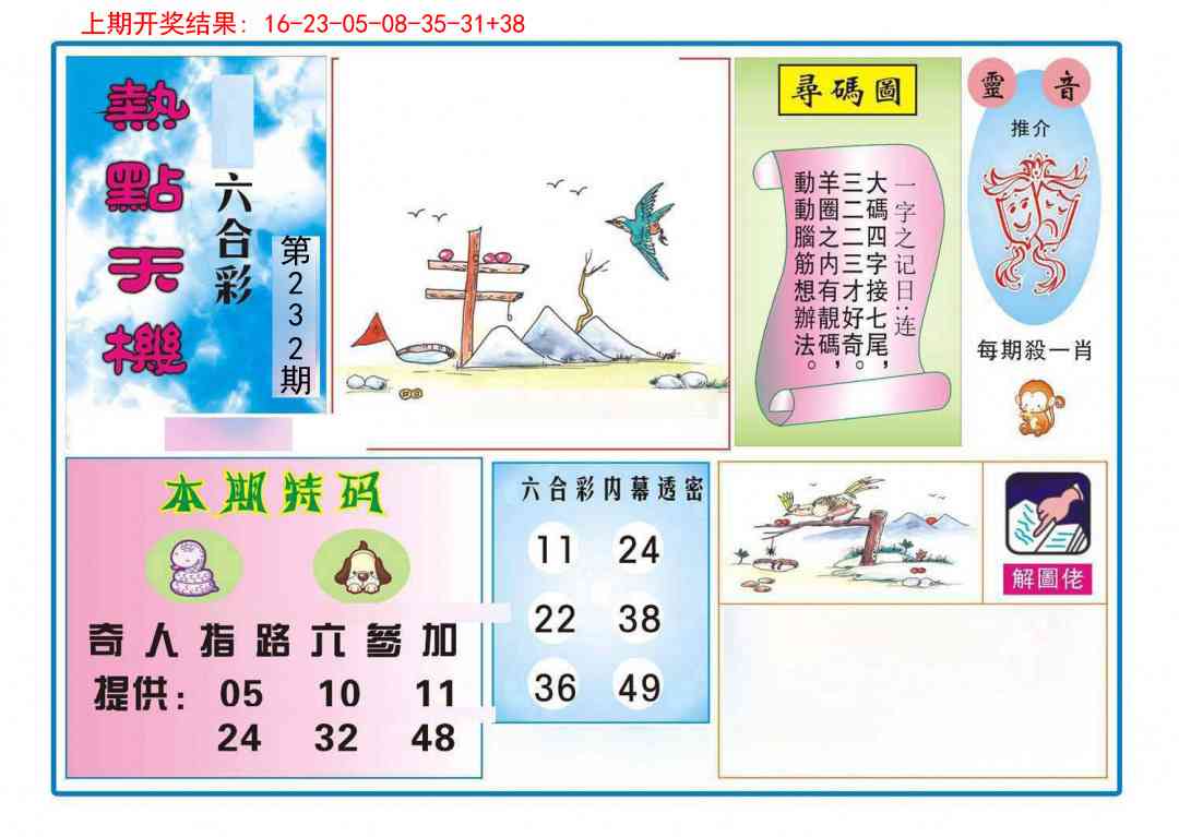 232期热点天机[图]