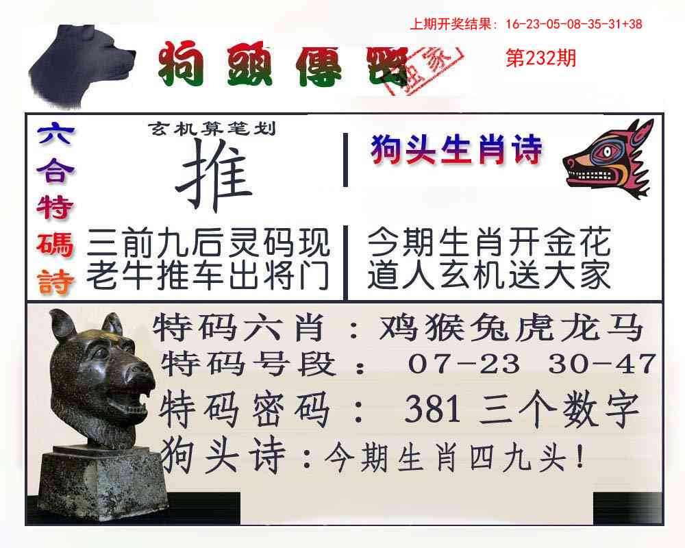 232期狗头传密[图]