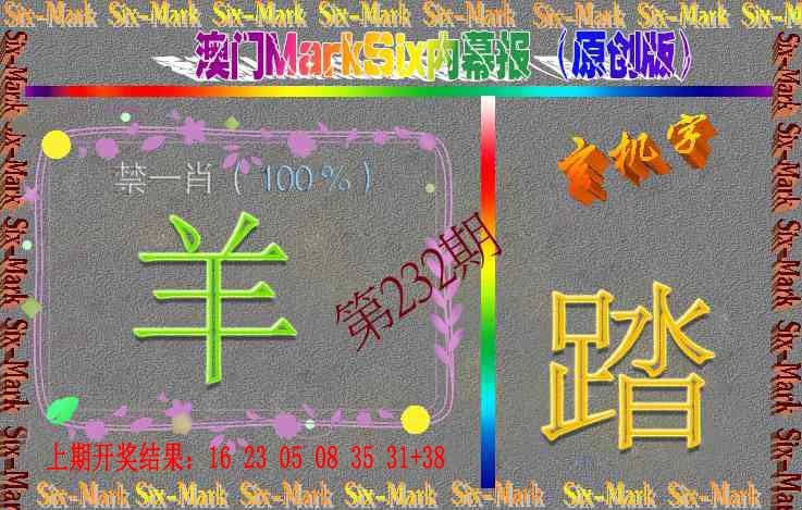 232期赛马会内幕报(原创版）[图]