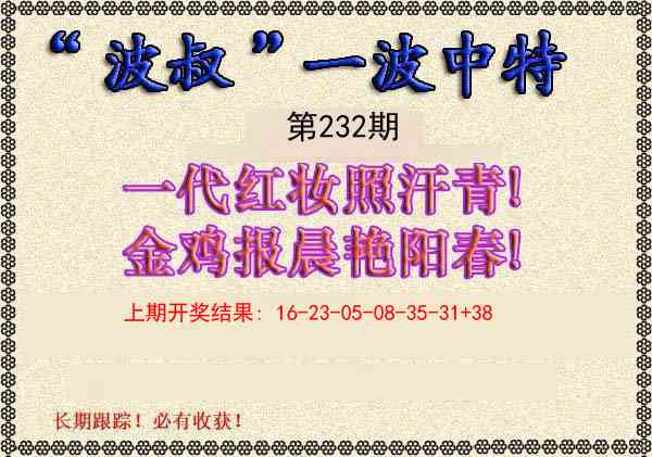 232期波叔一波中特[图]