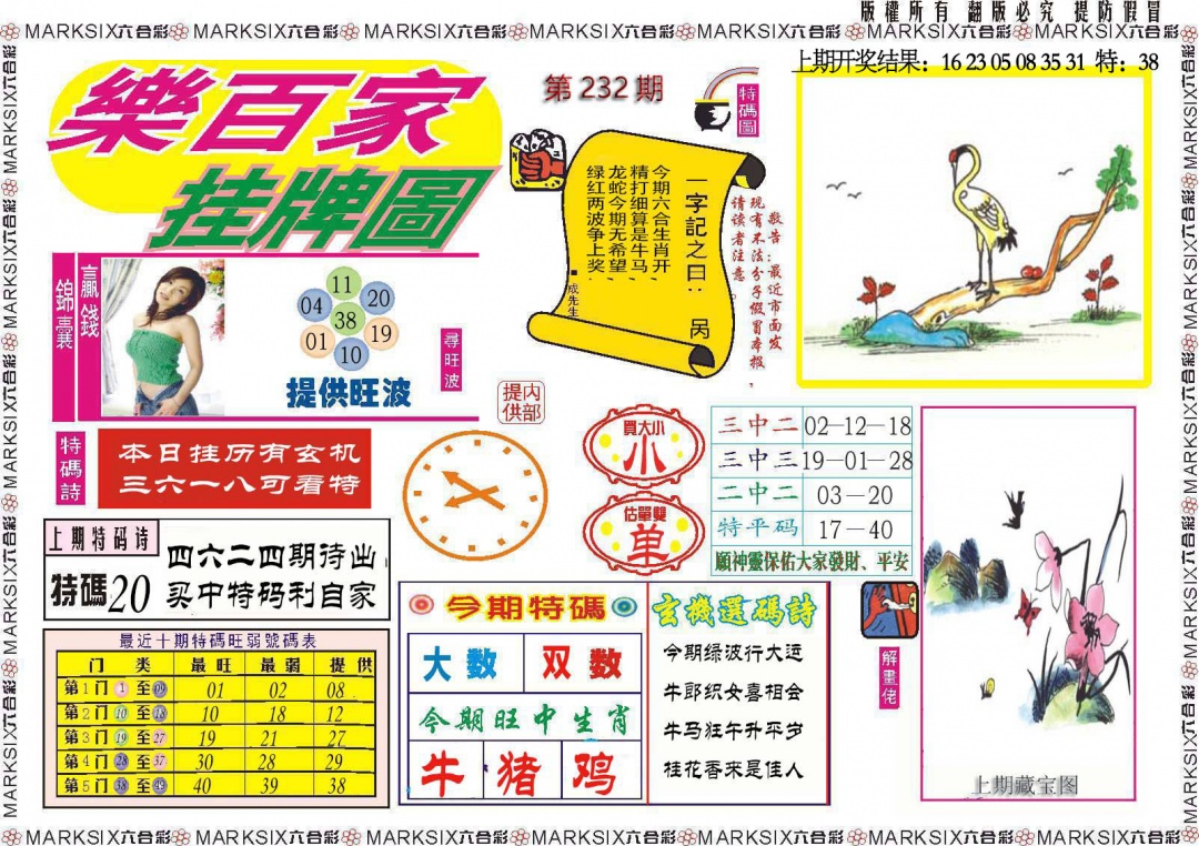 232期乐百家挂牌图[图]