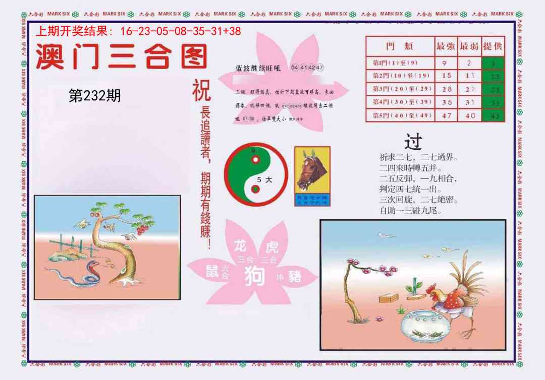 232期4-澳门三合[图]