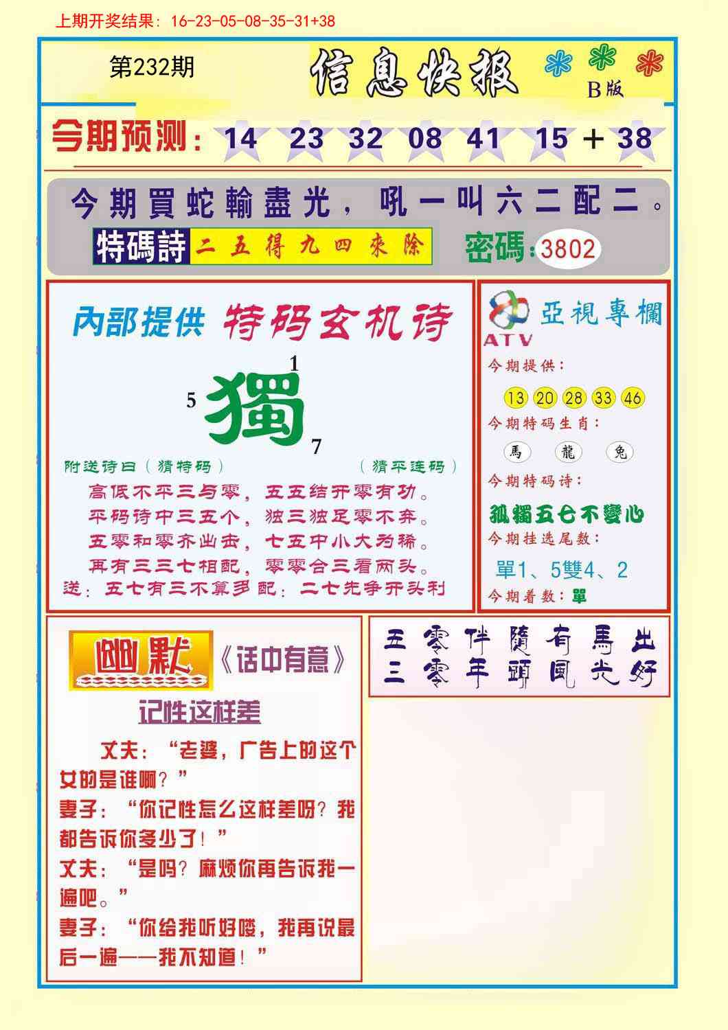 232期信息快报B[图]