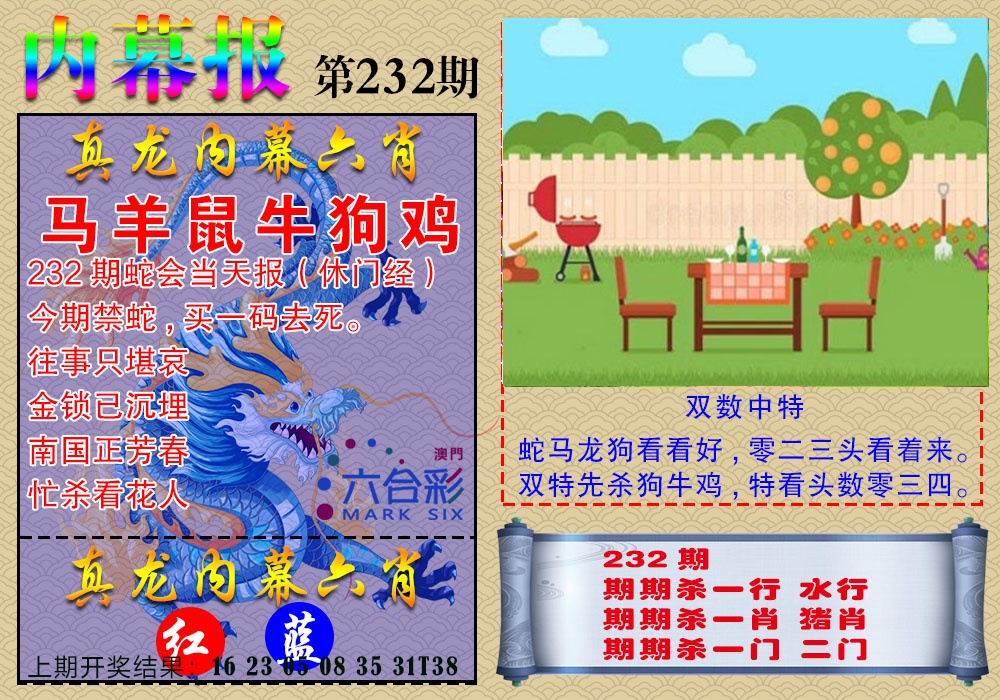 232期真龙内幕报[图]