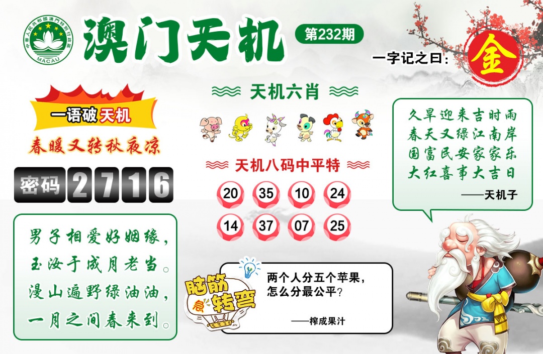 232期澳门天机[图]