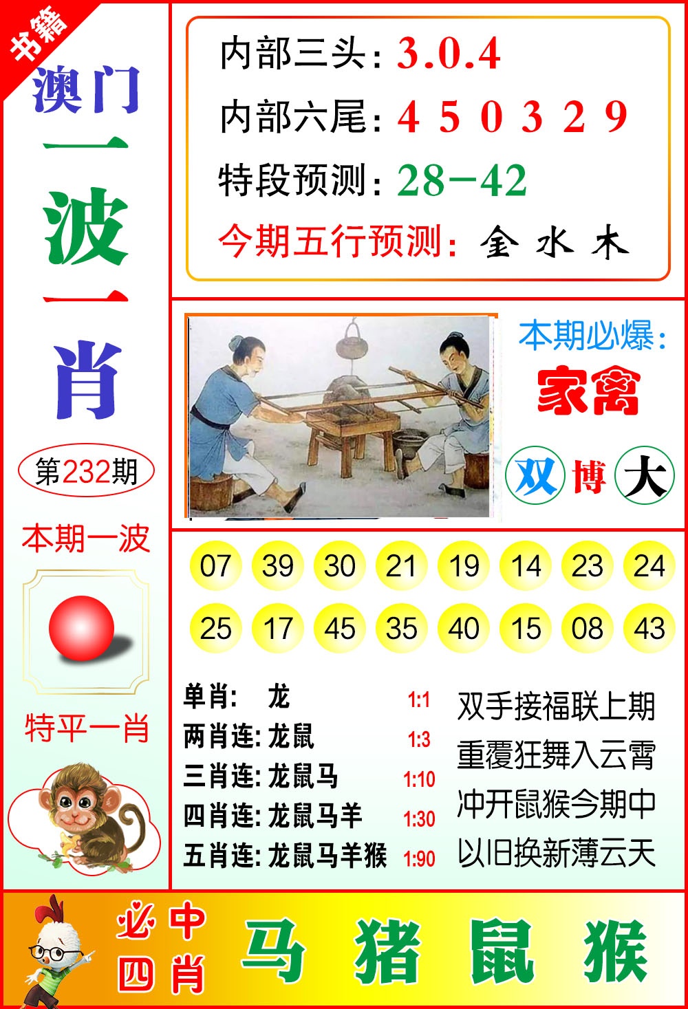 232期澳门一波一肖[图]