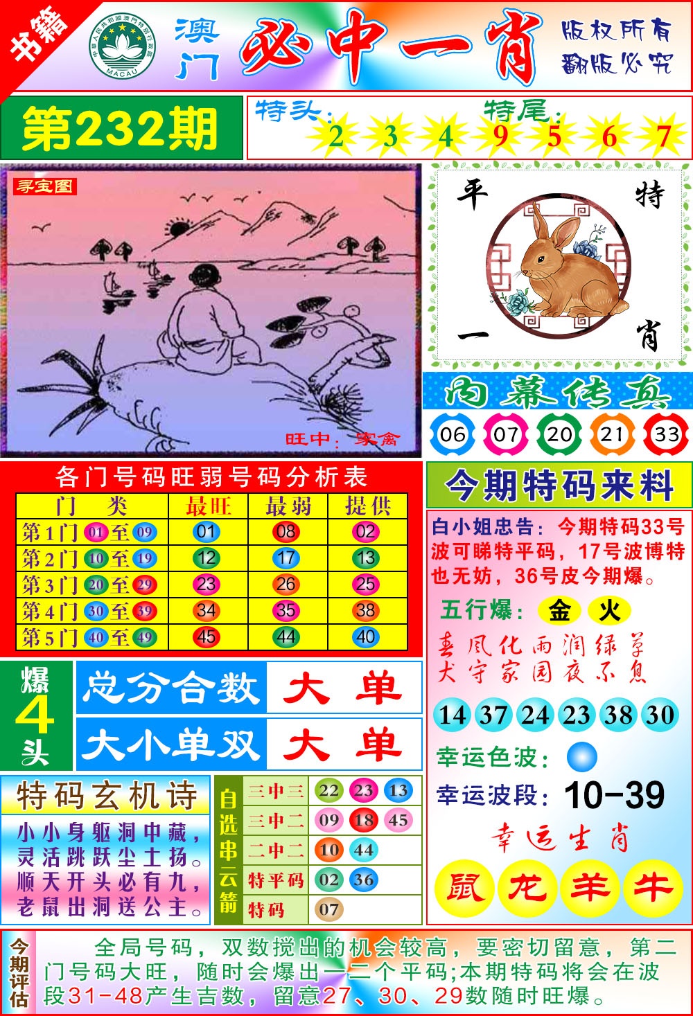 232期澳门玄机一特[图]
