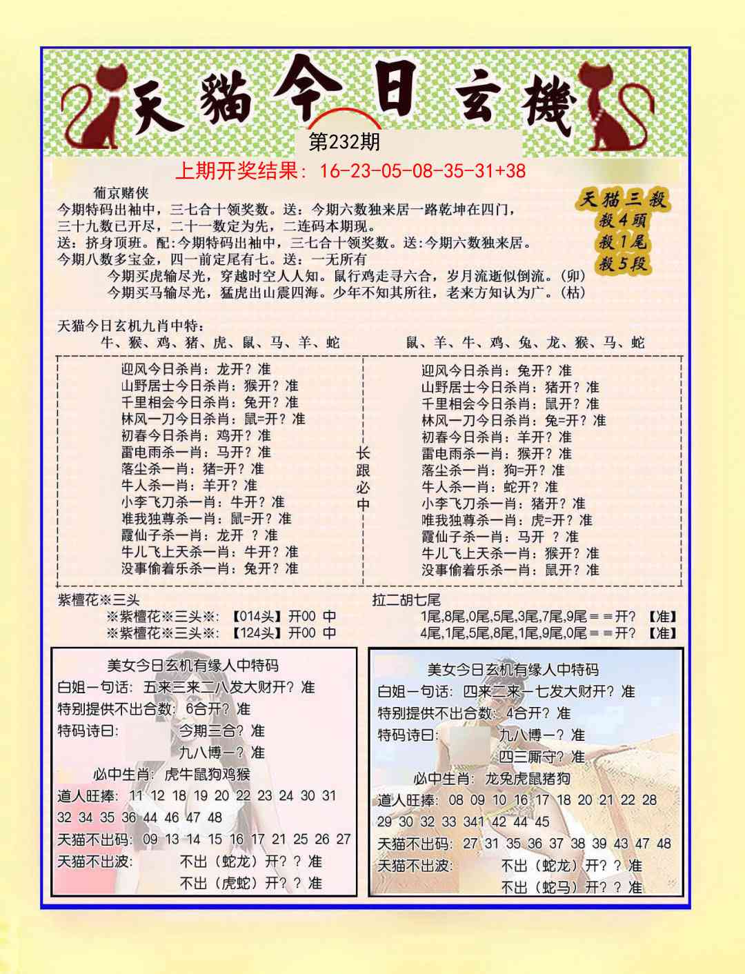 232期今日玄机图B[图]