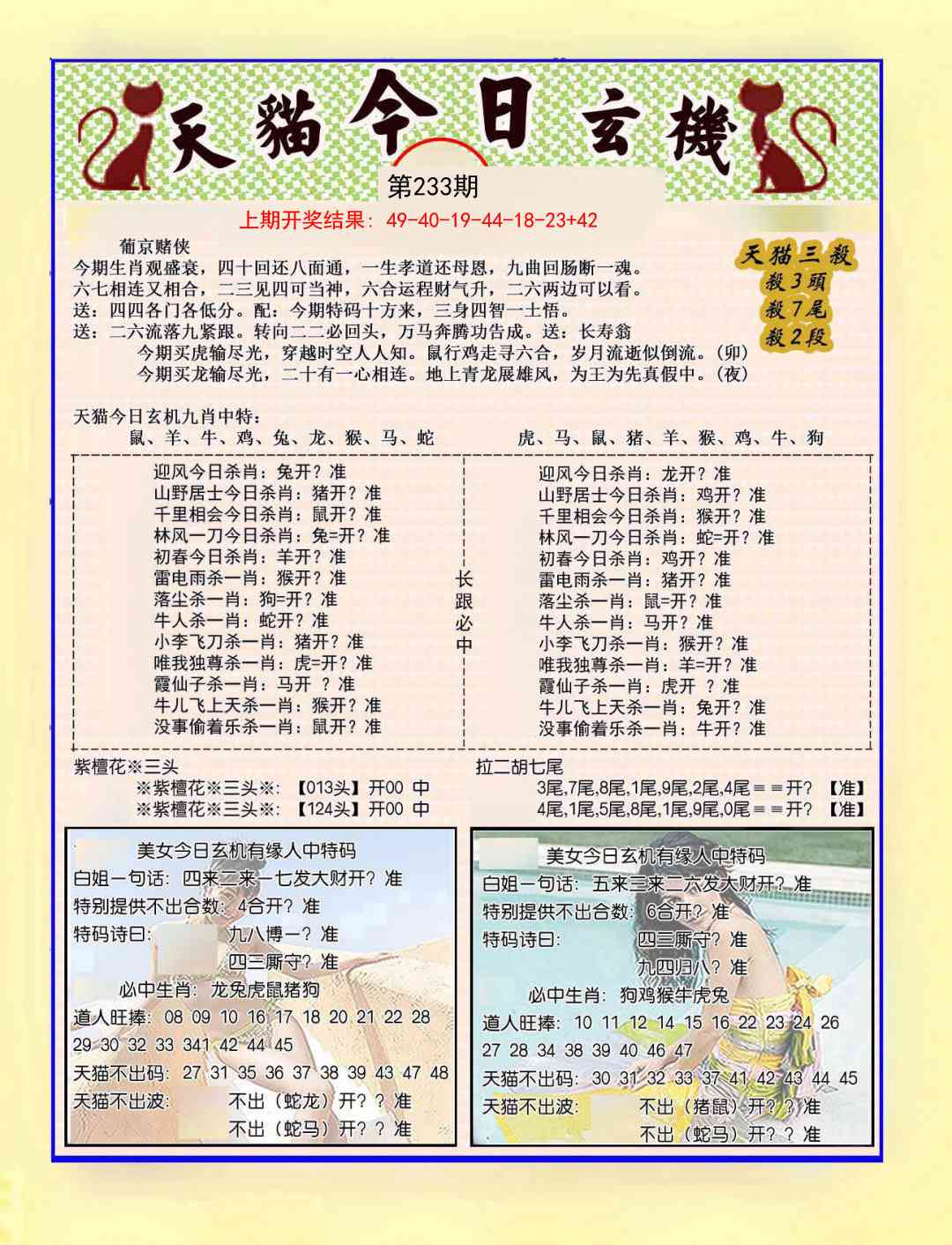 233期今日玄机图B[图]