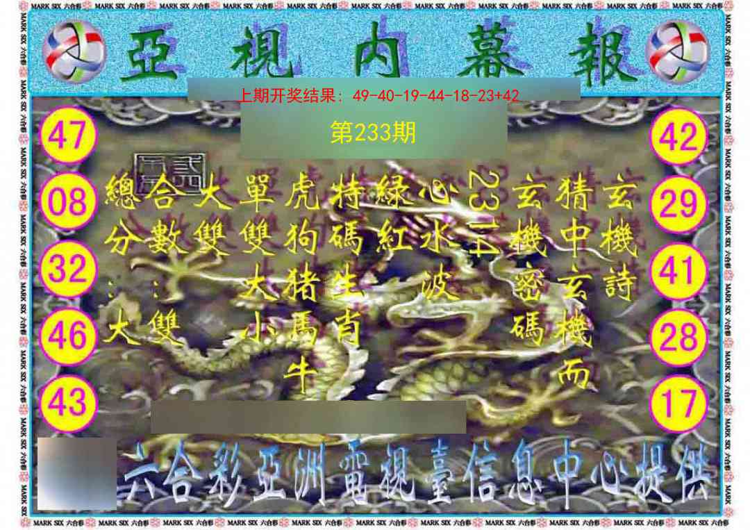 233期亚视内幕报[图]