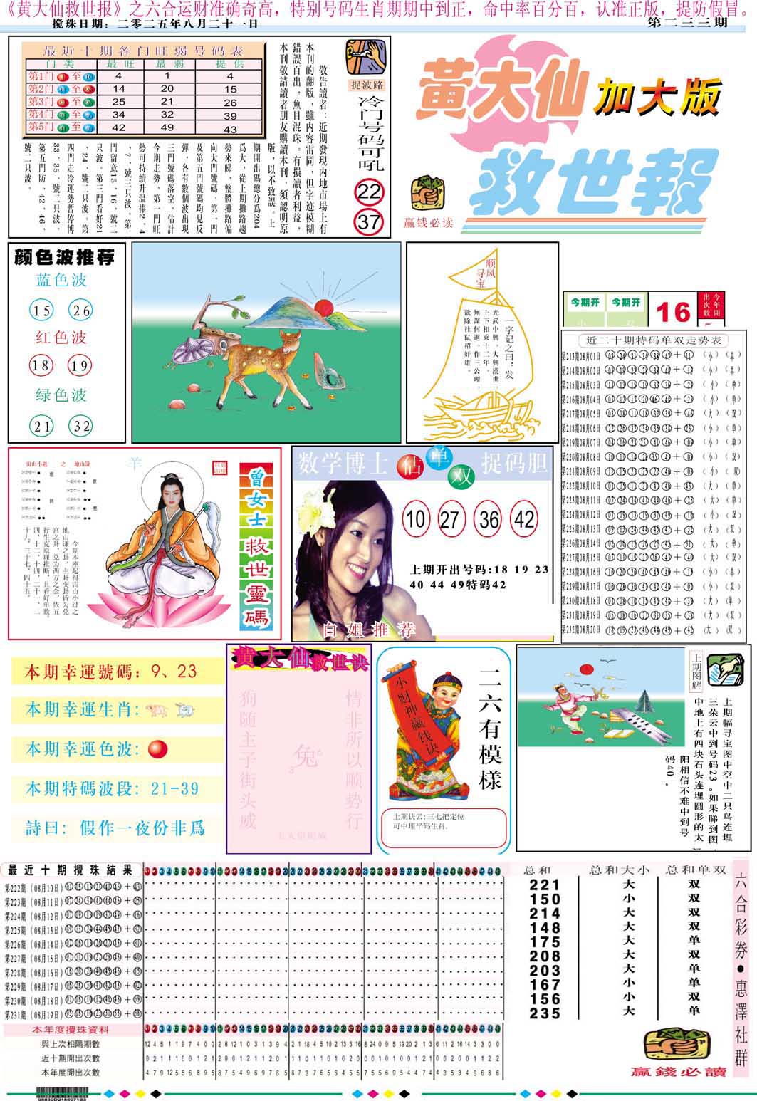 233期黄大仙救世A加大版[图]