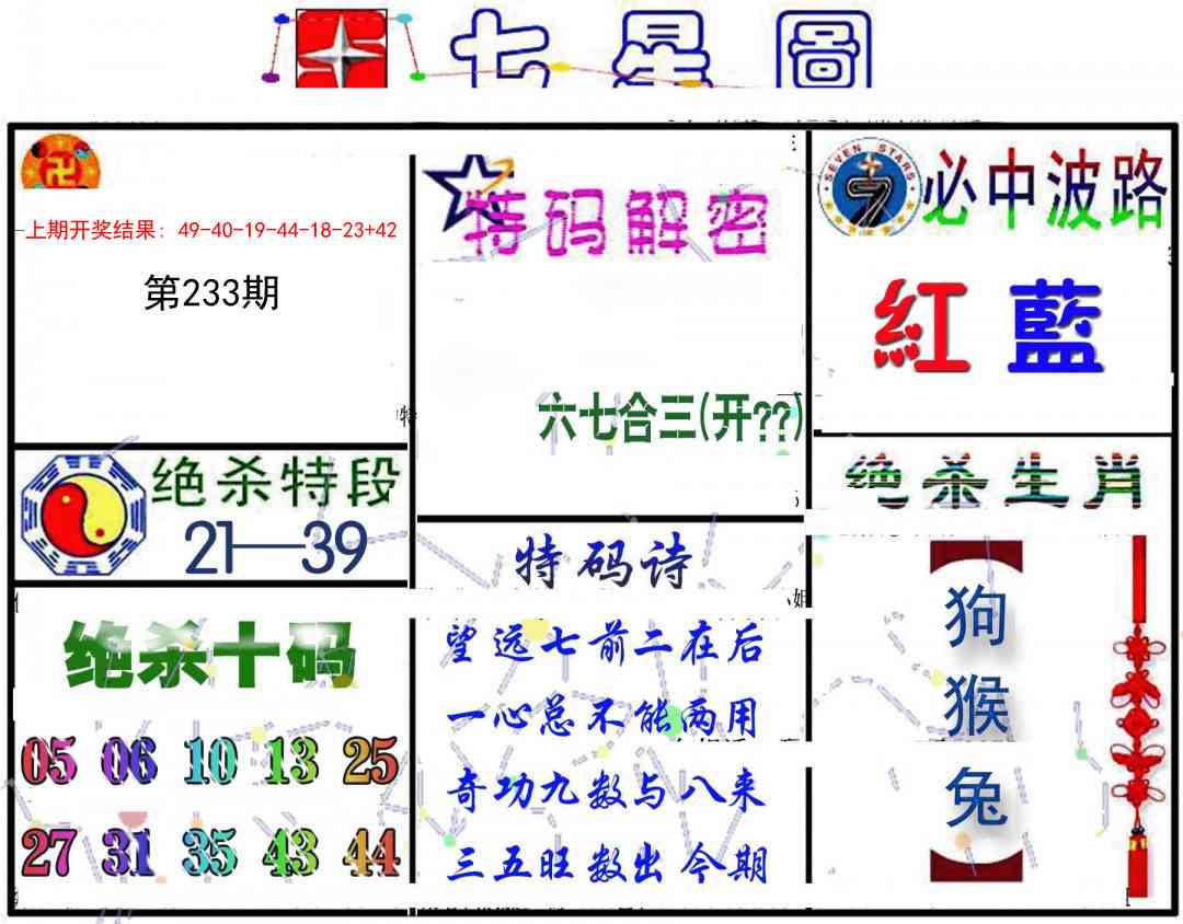 233期七星图B[图]