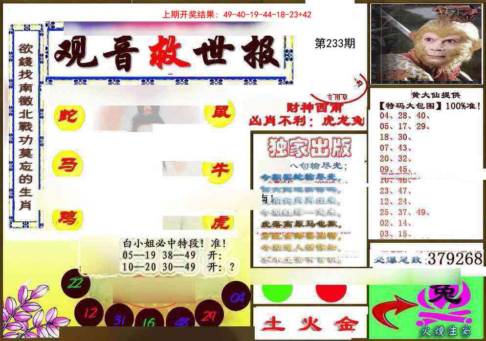 233期(另)观音救世密报[图]