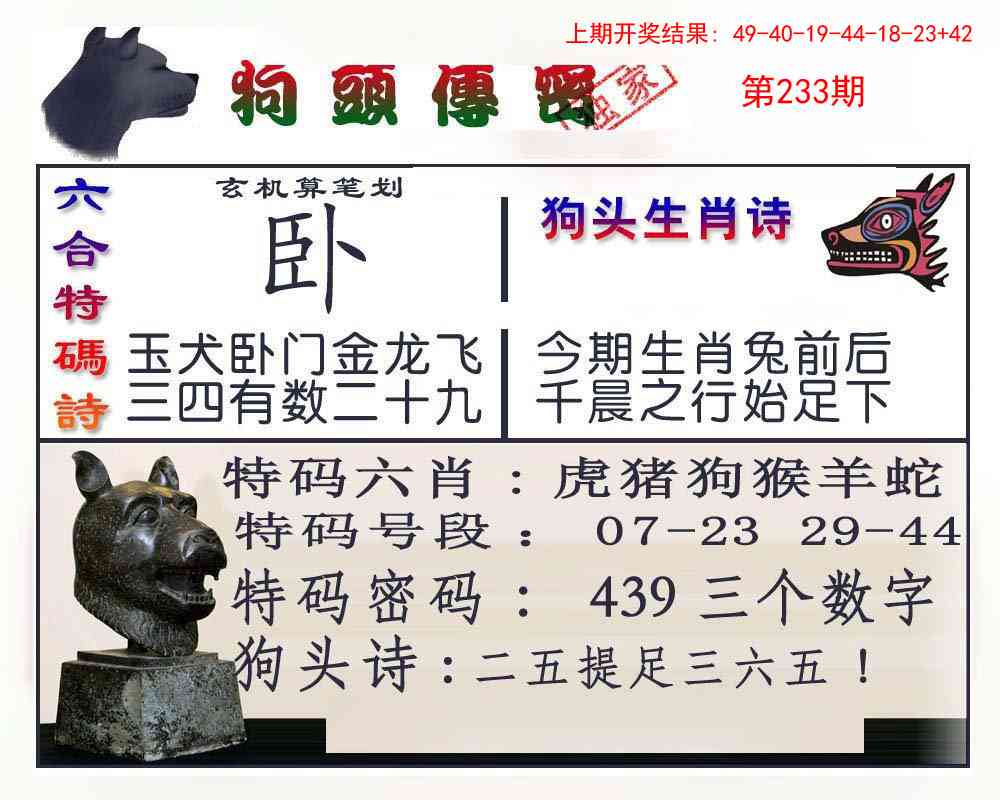 233期狗头传密[图]