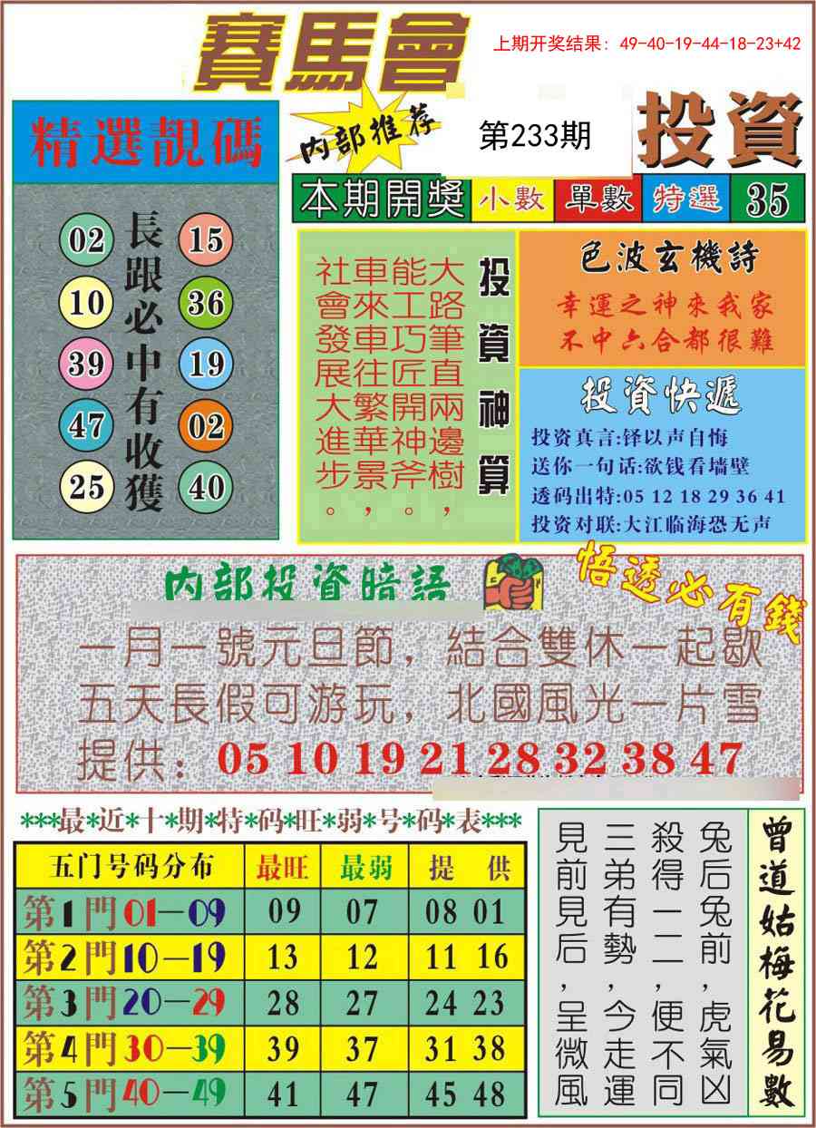 233期马会投资[图]