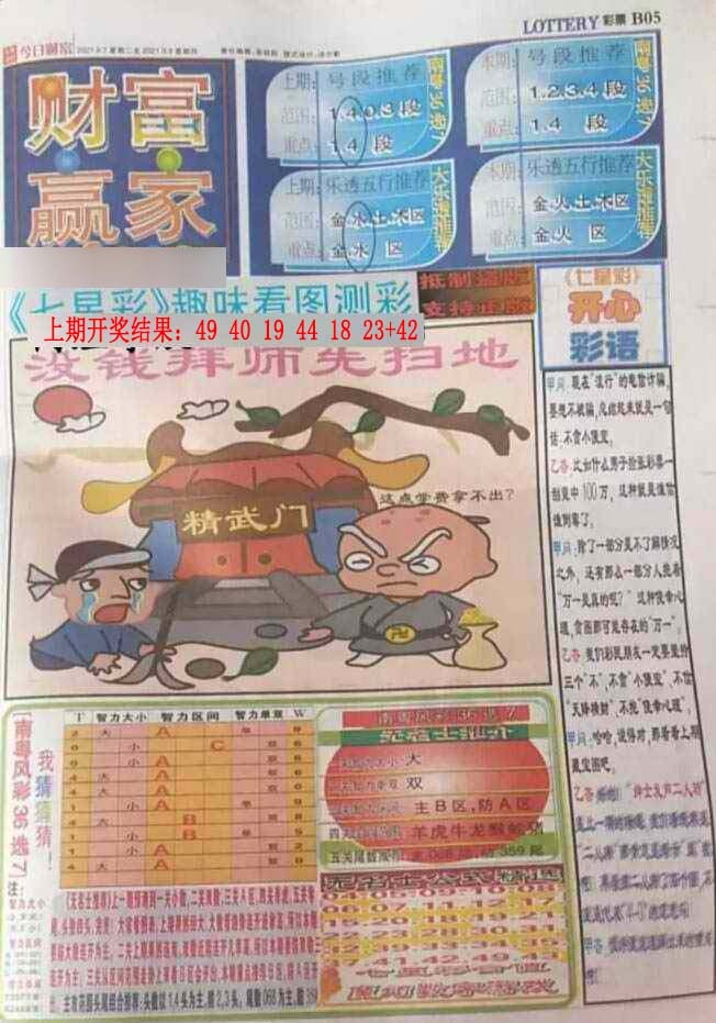 233期七星彩图(高清)[图]