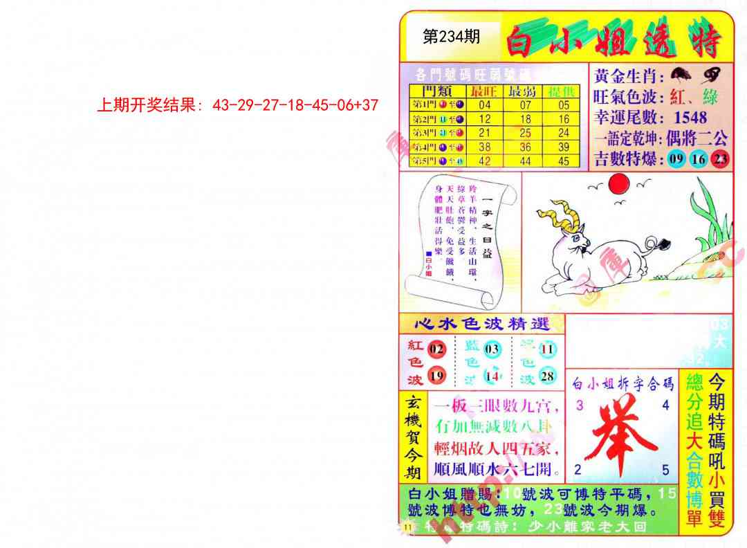 234期白小姐透特[图]