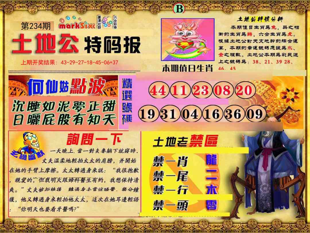 234期土地公特码报B[图]