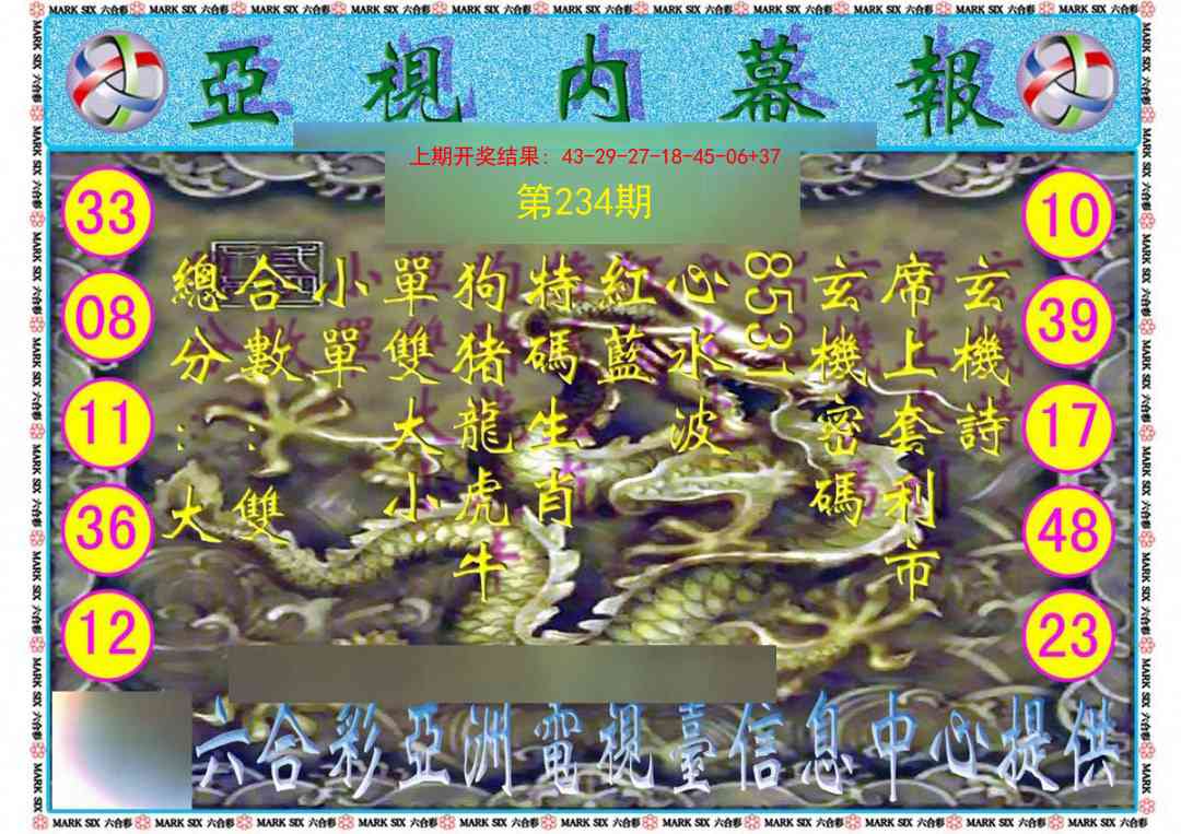 234期亚视内幕报[图]