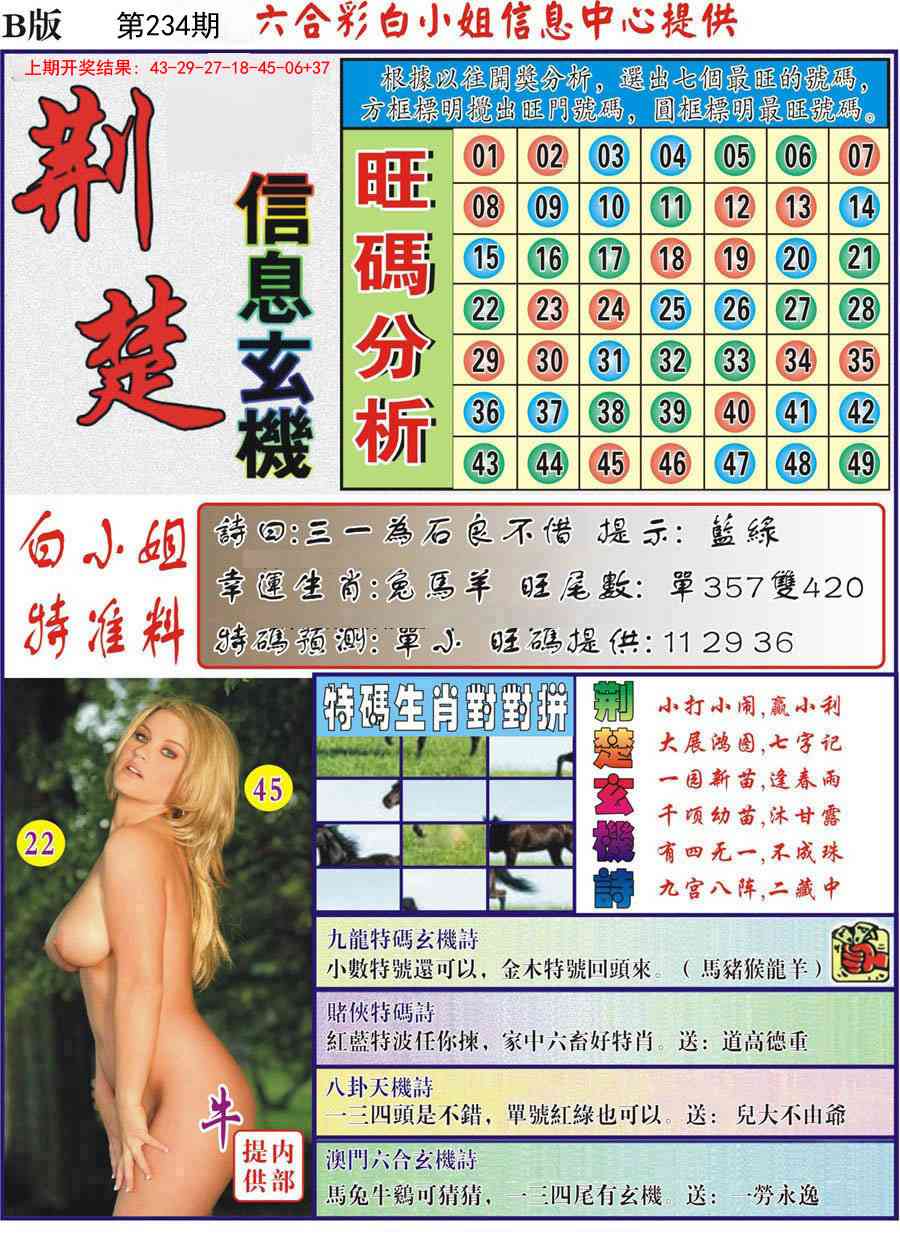 234期荆楚信息玄机B[图]