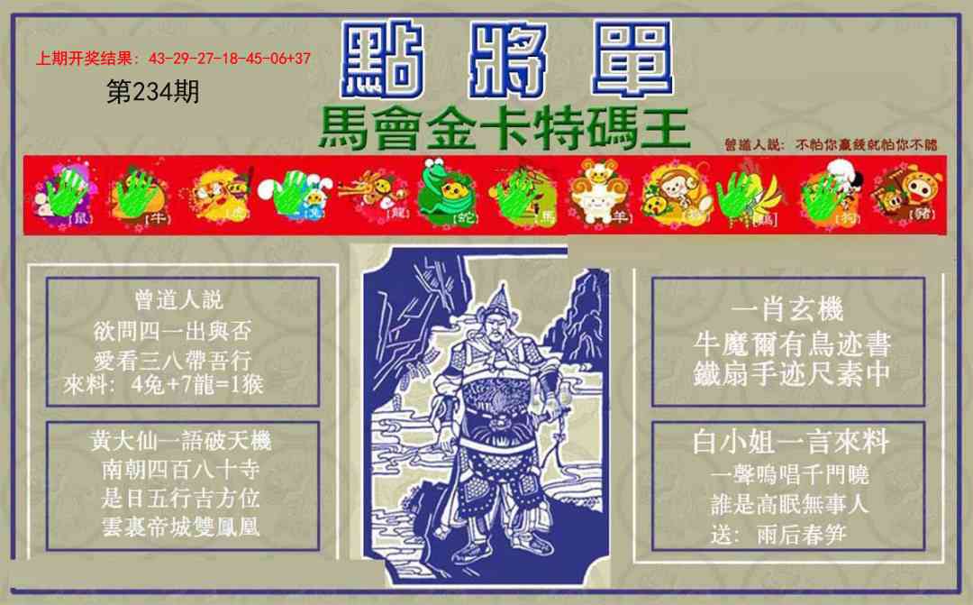 234期点将单[图]