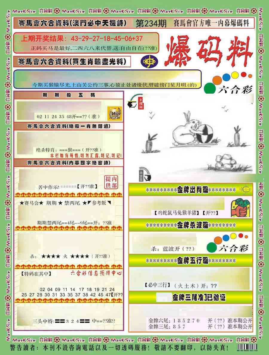234期爆码料A)[图]