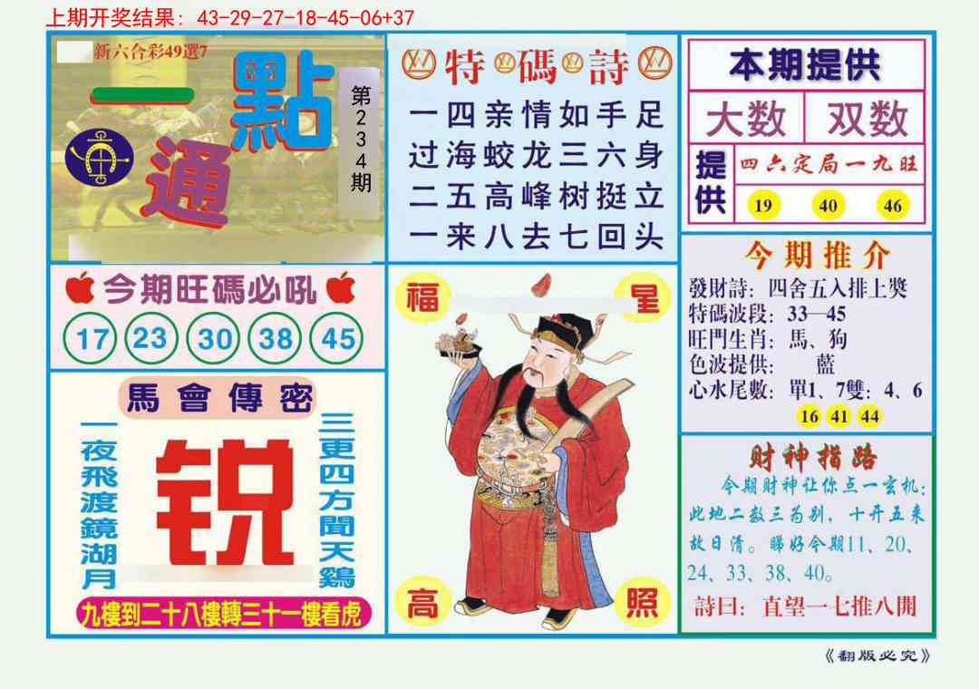 234期一点通[图]