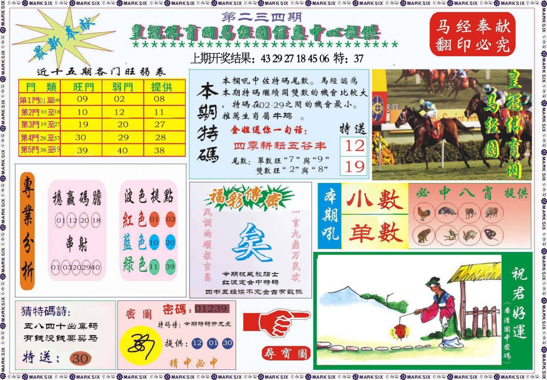 234期体育网马经图[图]