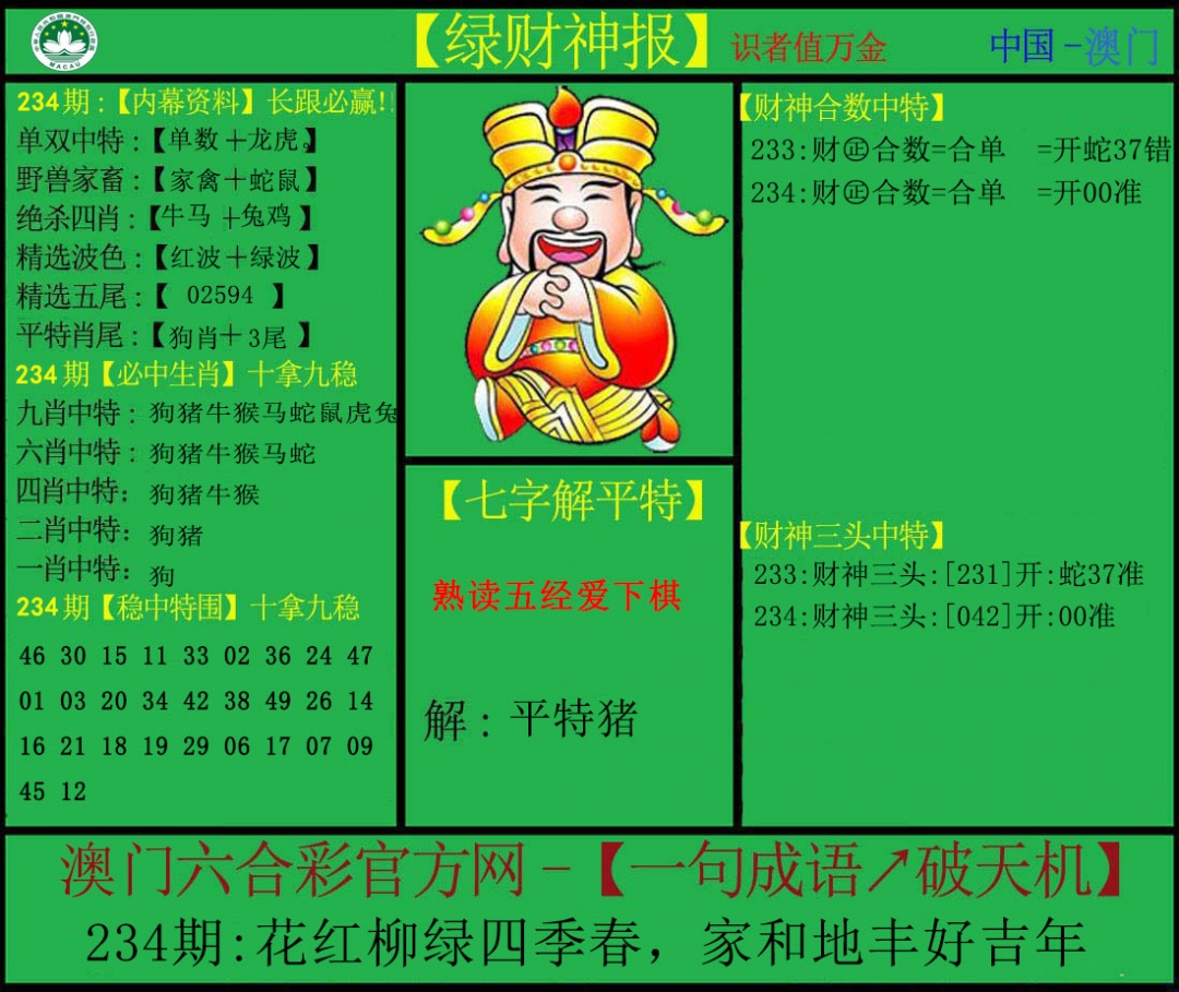 234期绿财神[图]