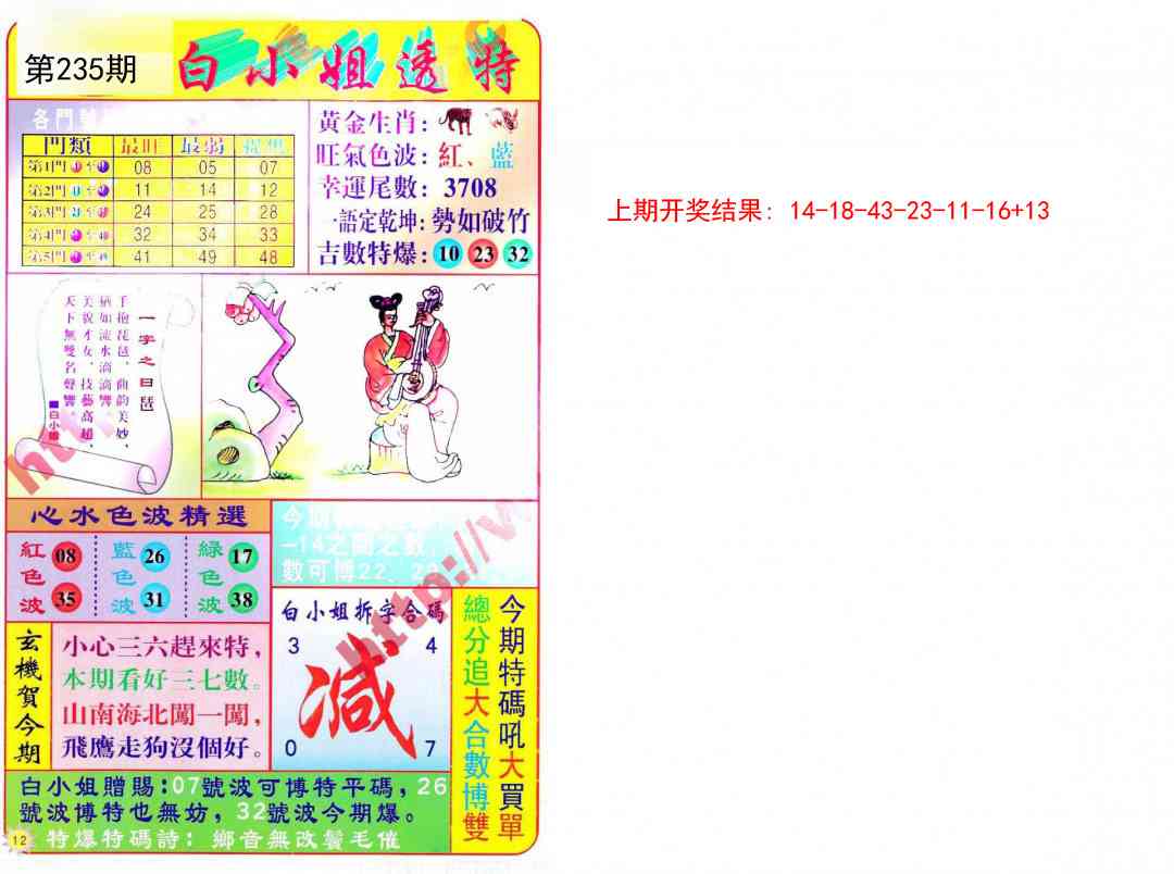 235期白小姐透特[图]