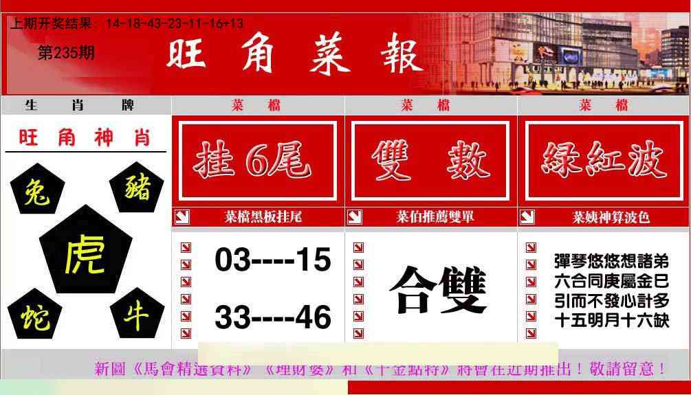 235期旺角菜报[图]