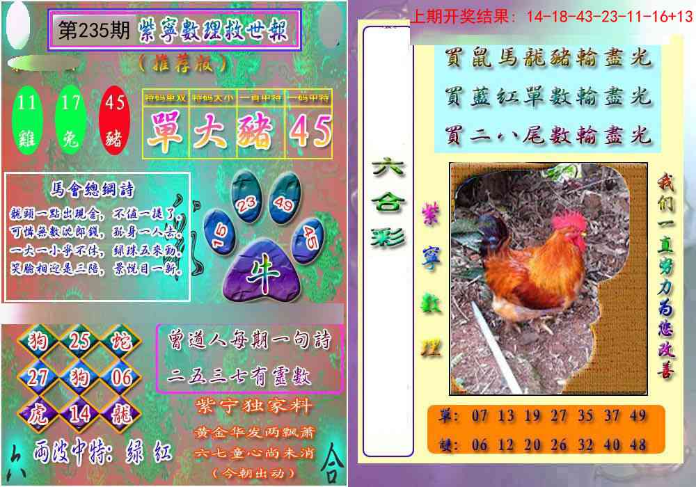 235期数理救世报[图]