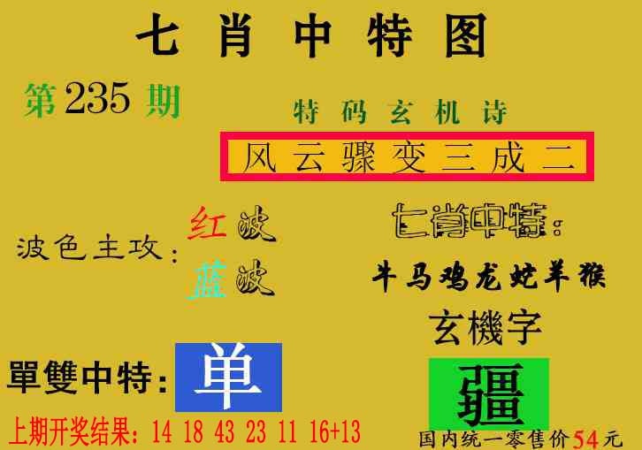 235期七肖中特[图]