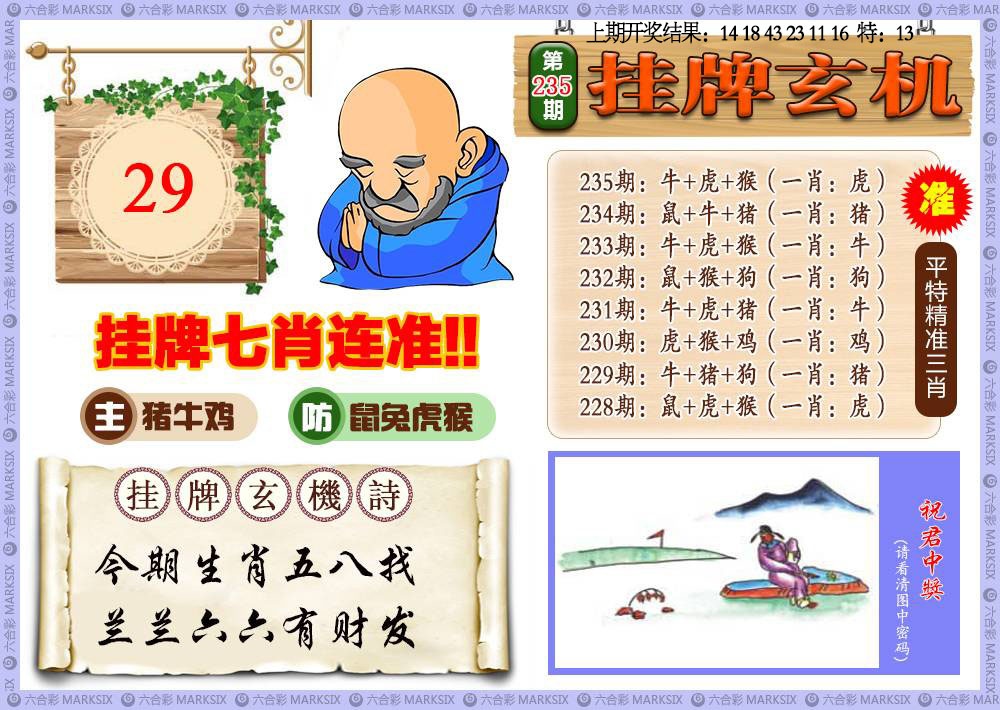 235期挂牌玄机[图]