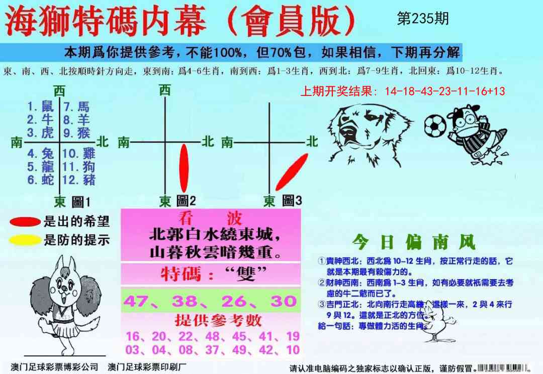 235期海狮特码会员报[图]