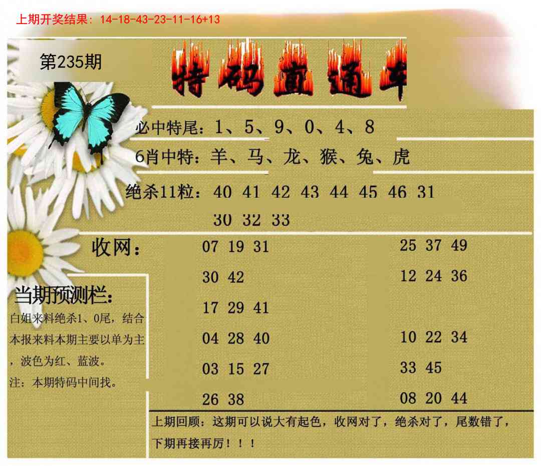 235期特码直通车[图]
