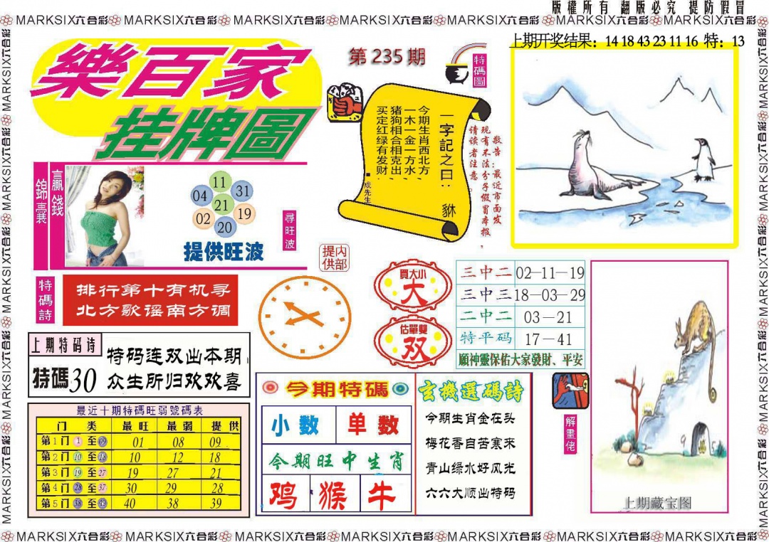 235期乐百家挂牌图[图]