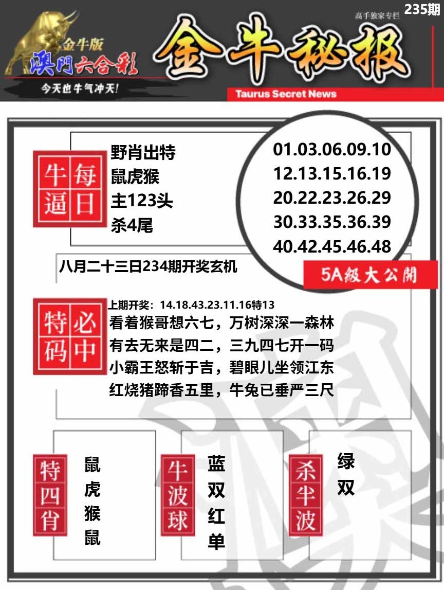 235期金牛秘报A[图]