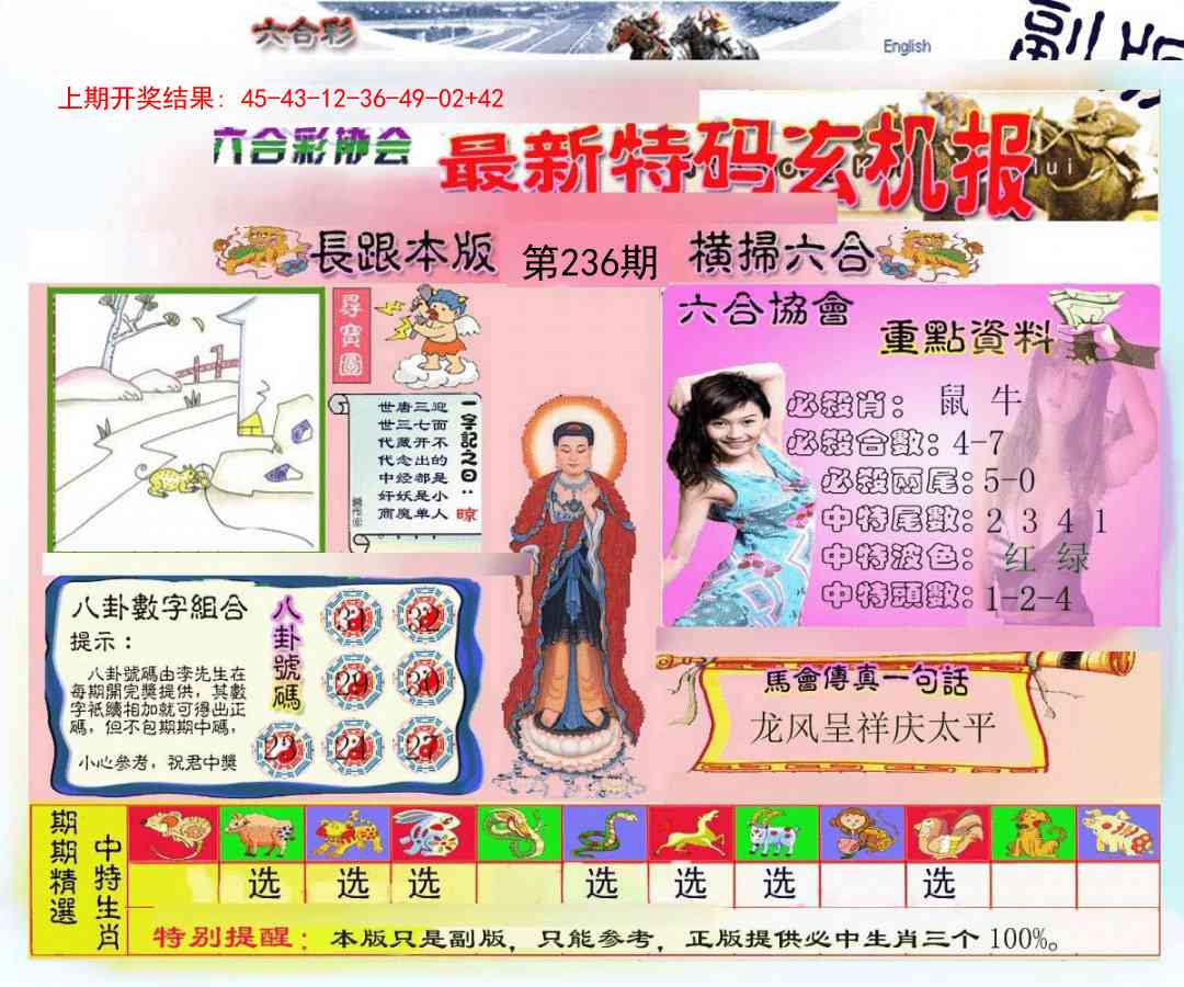 236期九龍内幕玄机报[图]