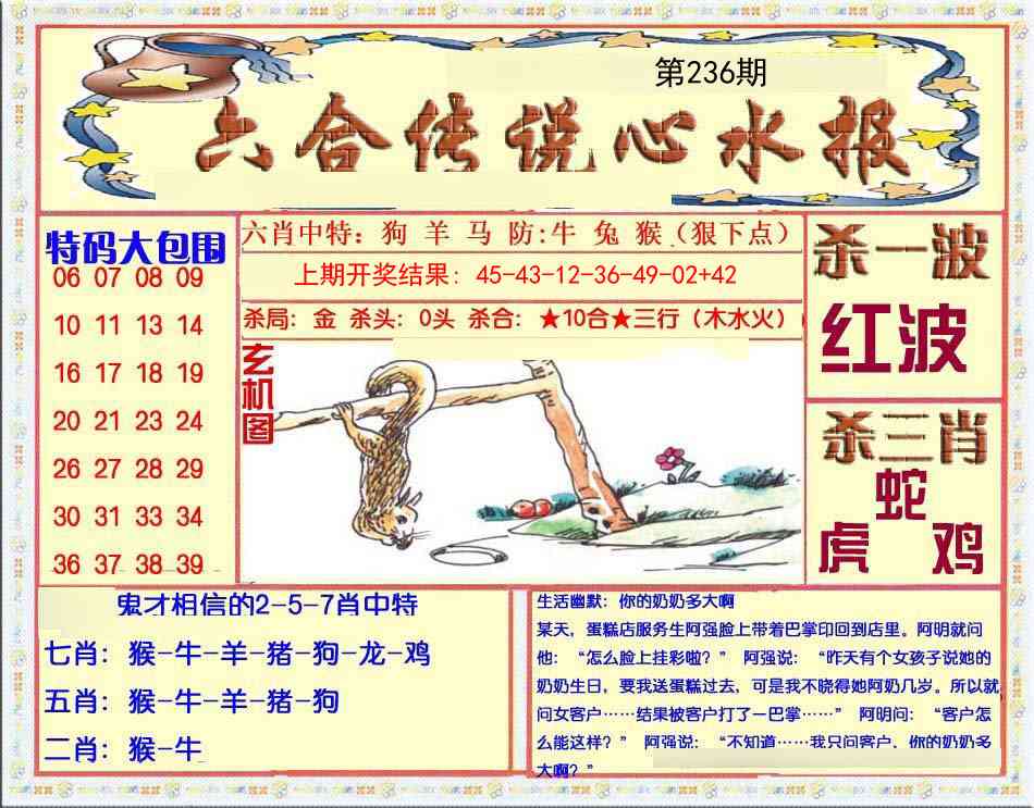 236期六合传说(心水版)[图]