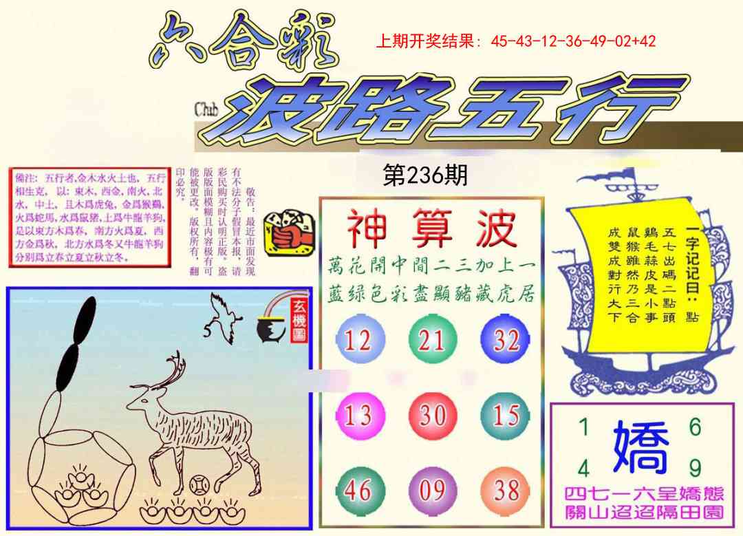 236期波路五行[图]