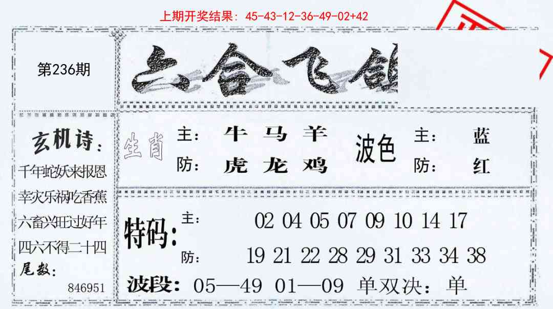236期六合飞鸽[图]