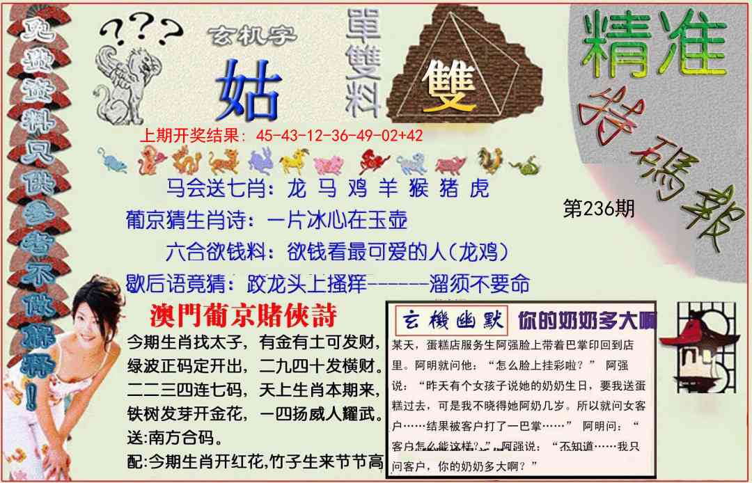 236期精准<特碼報>[图]