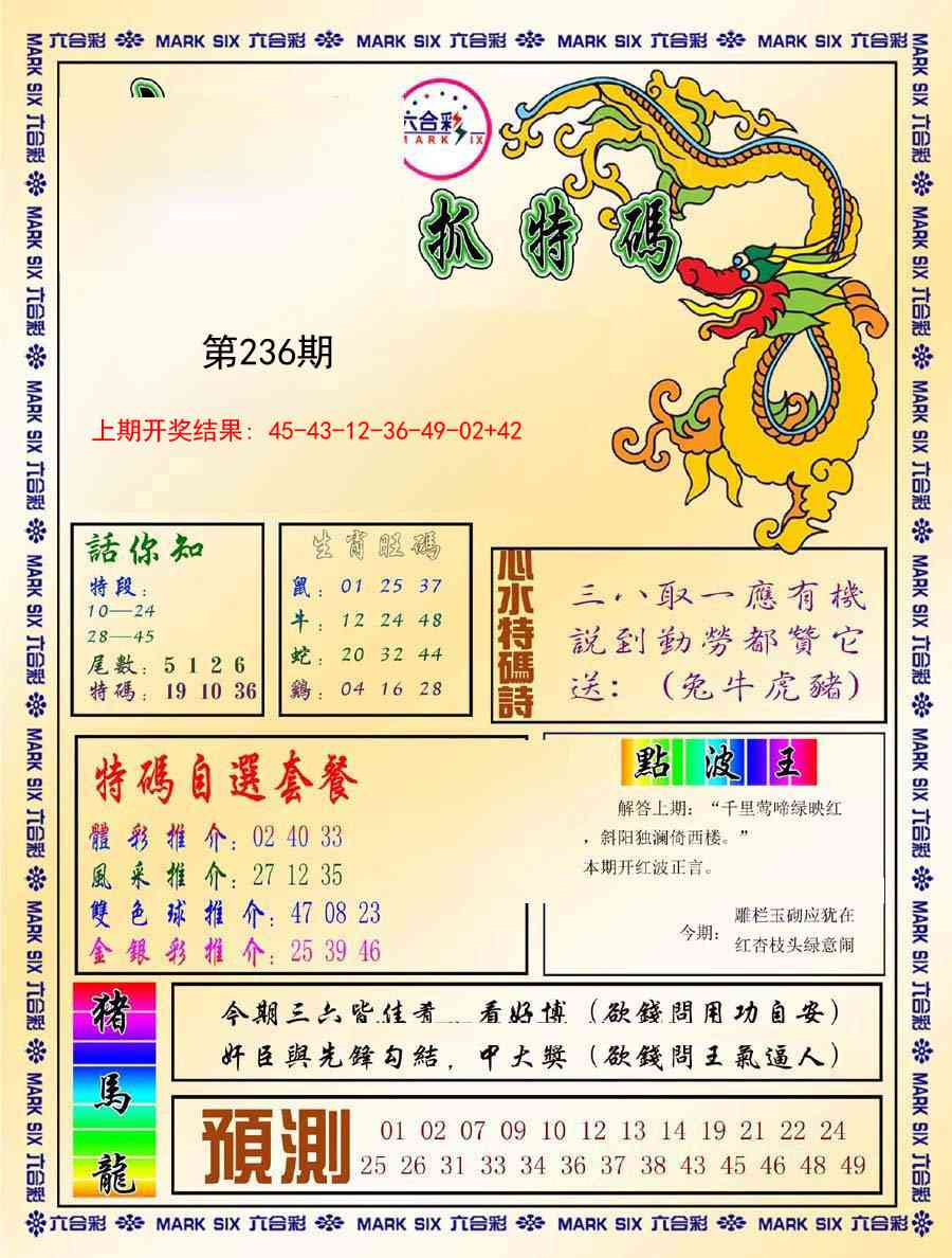 236期今日抓特码-A[图]
