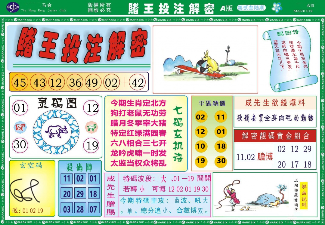 236期赌王投注解密[图]